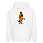 Dancing German Shepherd Hoodie - white
