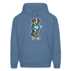 Dancing Aussie Hoodie - denim blue