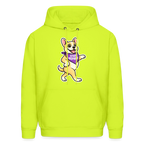 Dancing Frenchie Hoodie - safety green