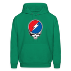 Grateful Skull Hoodie - kelly green