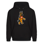 Dancing German Shepherd Hoodie - black