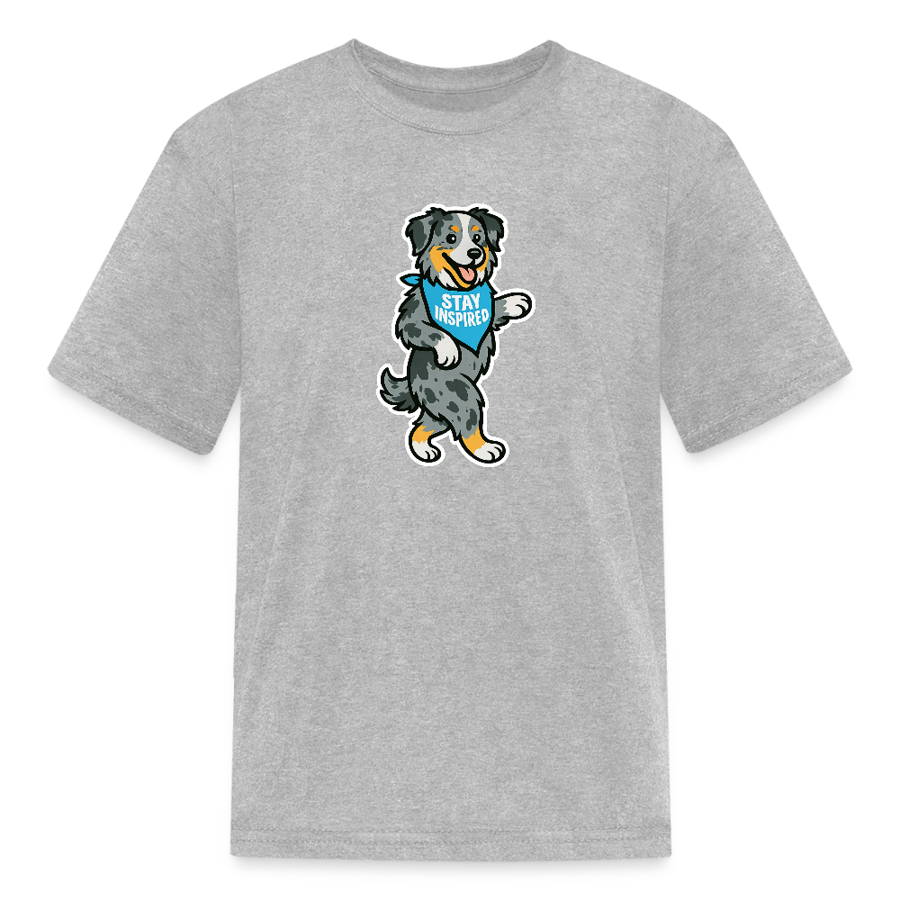 Dancing Aussie Kids T-Shirt - heather gray