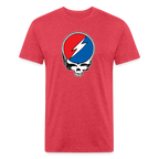 Grateful Skull Tee - heather red