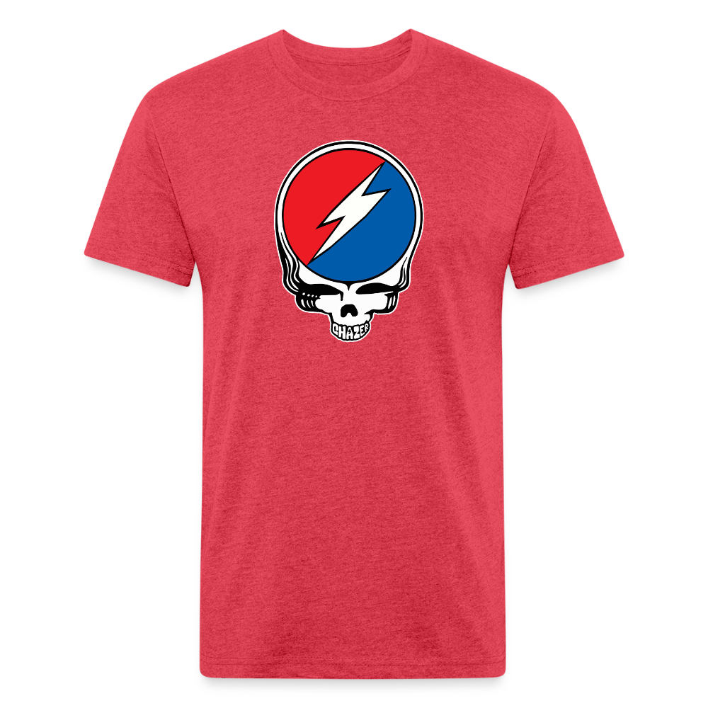 Grateful Skull Tee - heather red