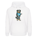 Dancing Aussie Hoodie - white