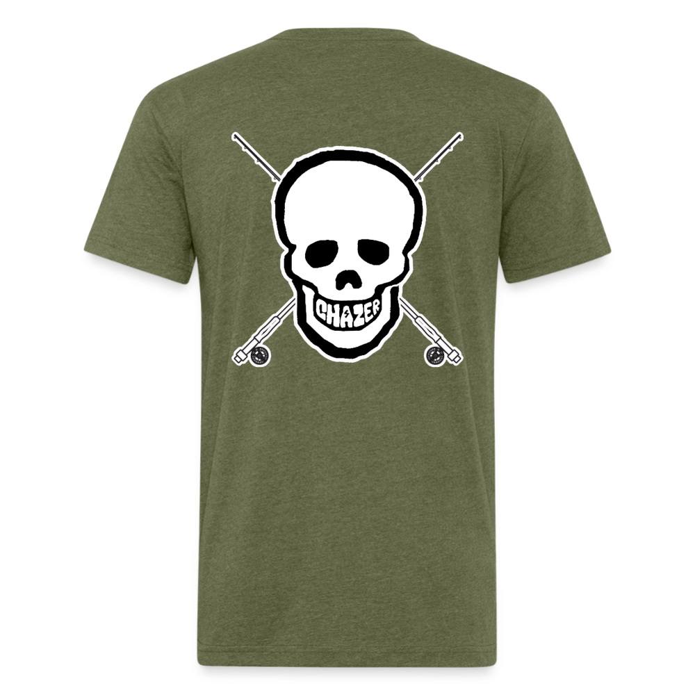 Skull & Rods Tee - heather military green