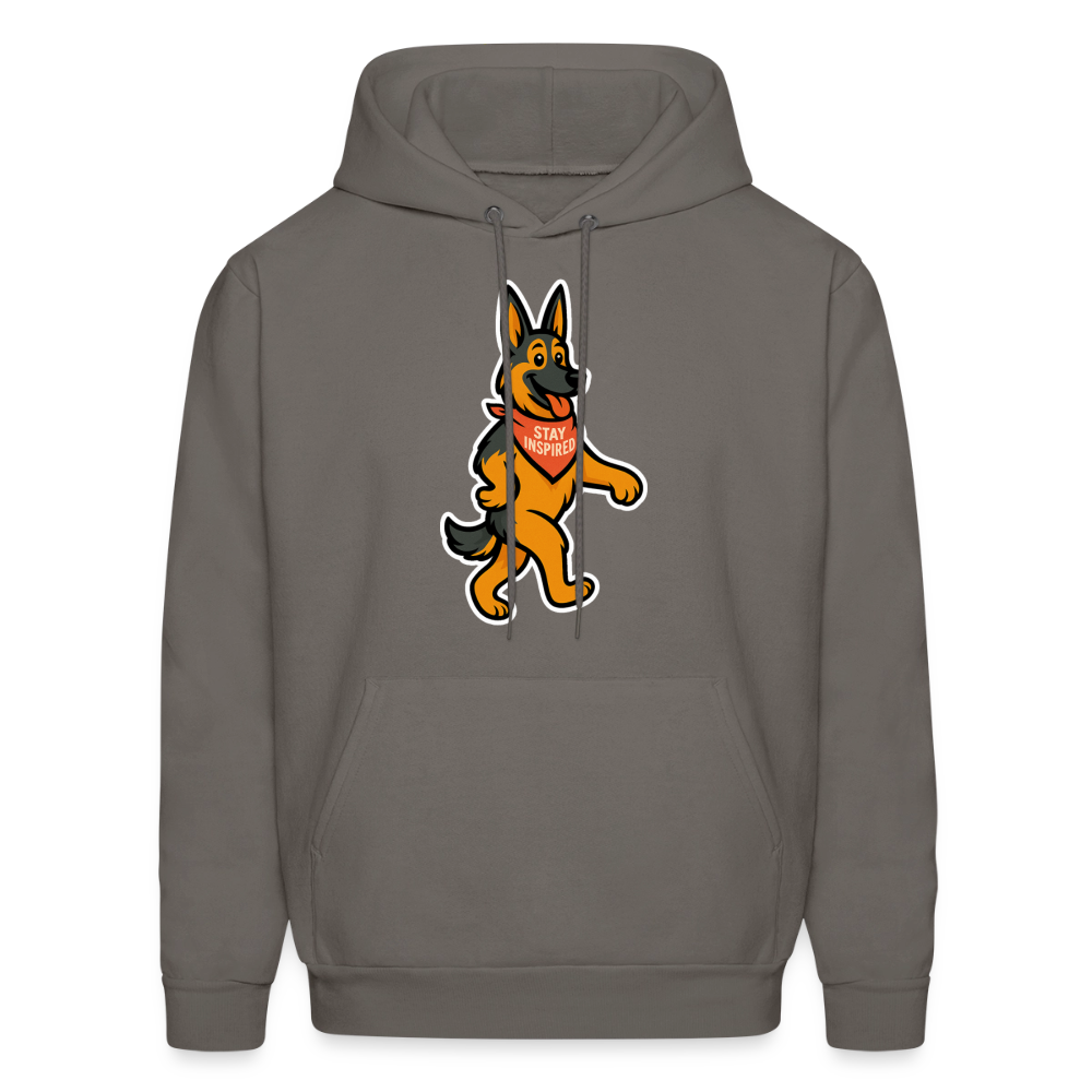 Dancing German Shepherd Hoodie - asphalt gray