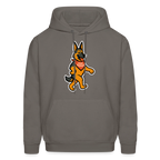 Dancing German Shepherd Hoodie - asphalt gray