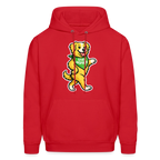 Dancing Golden Hoodie - red