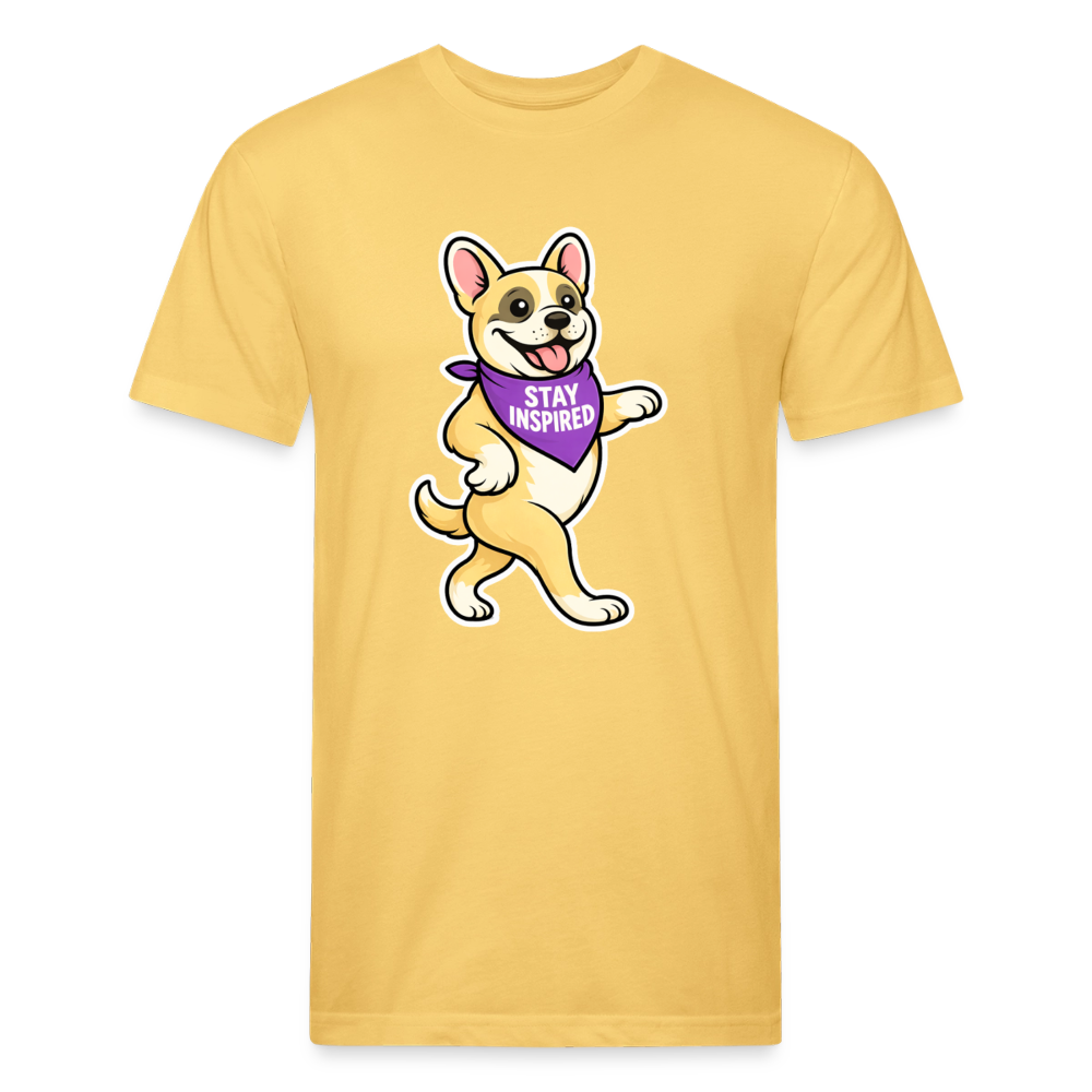 Dancing Frenchie Tee - pastel yellow