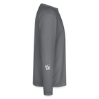 Skull and Hockey Sticks Long Sleeve Active Tee - gray
