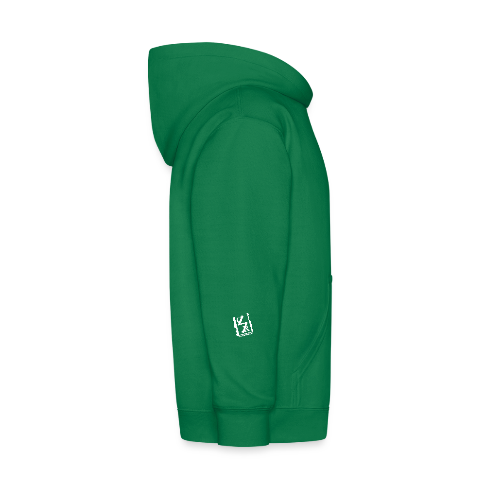 Dancing German Shepherd Kids Hoodie - kelly green