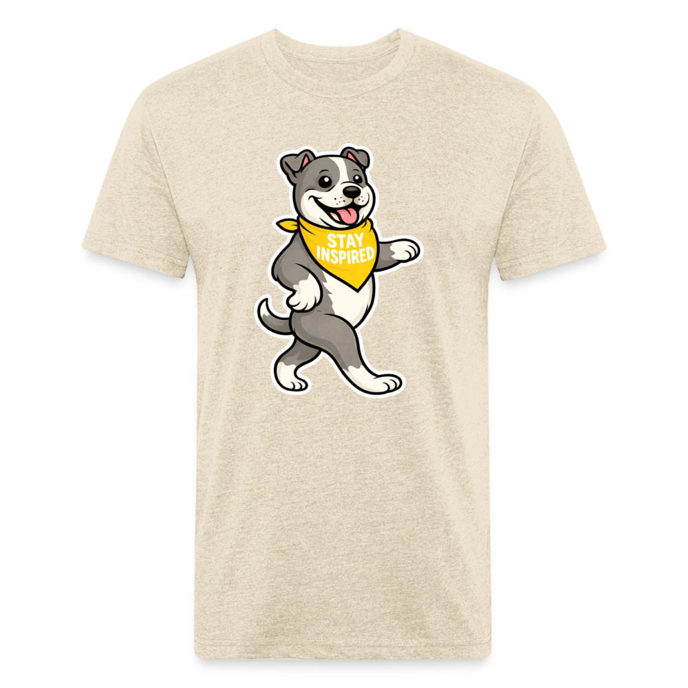 Dancing Pitbull Tee - heather cream