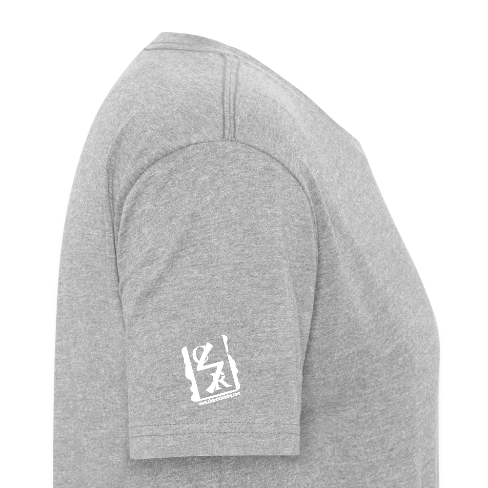 Skull & Snowboards Tee - heather gray