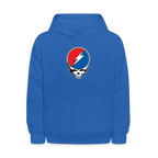 Grateful Skull Kids Hoodie - royal blue