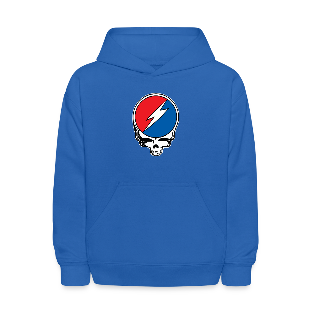 Grateful Skull Kids Hoodie - royal blue