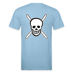 Skull & Skis Tee - heather blue