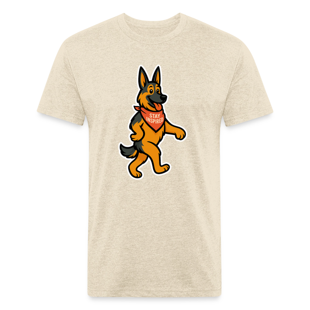 German Shepherd Tee - heather cream