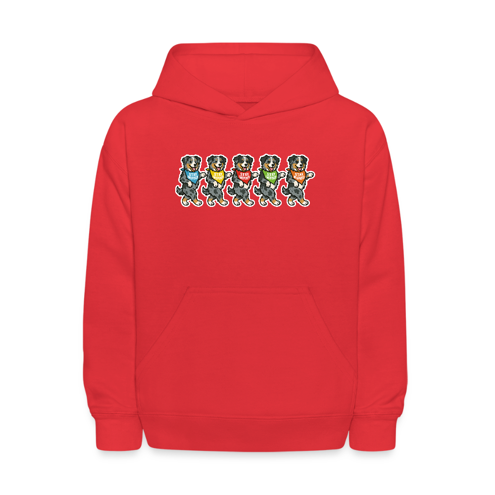 Dancing Aussies Kids' Hoodie - red