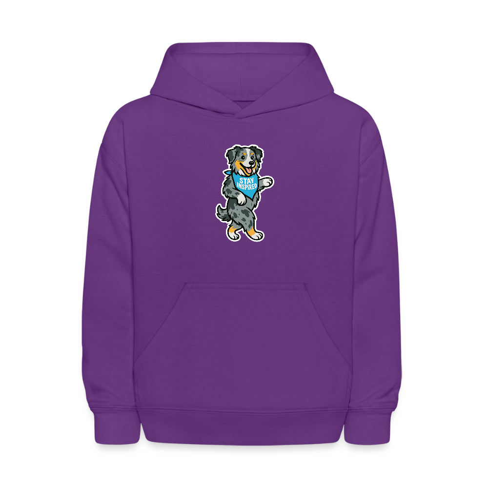 Dancing Aussie Kids Hoodie - purple