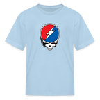 Grateful Skull Kids T-Shirt - powder blue