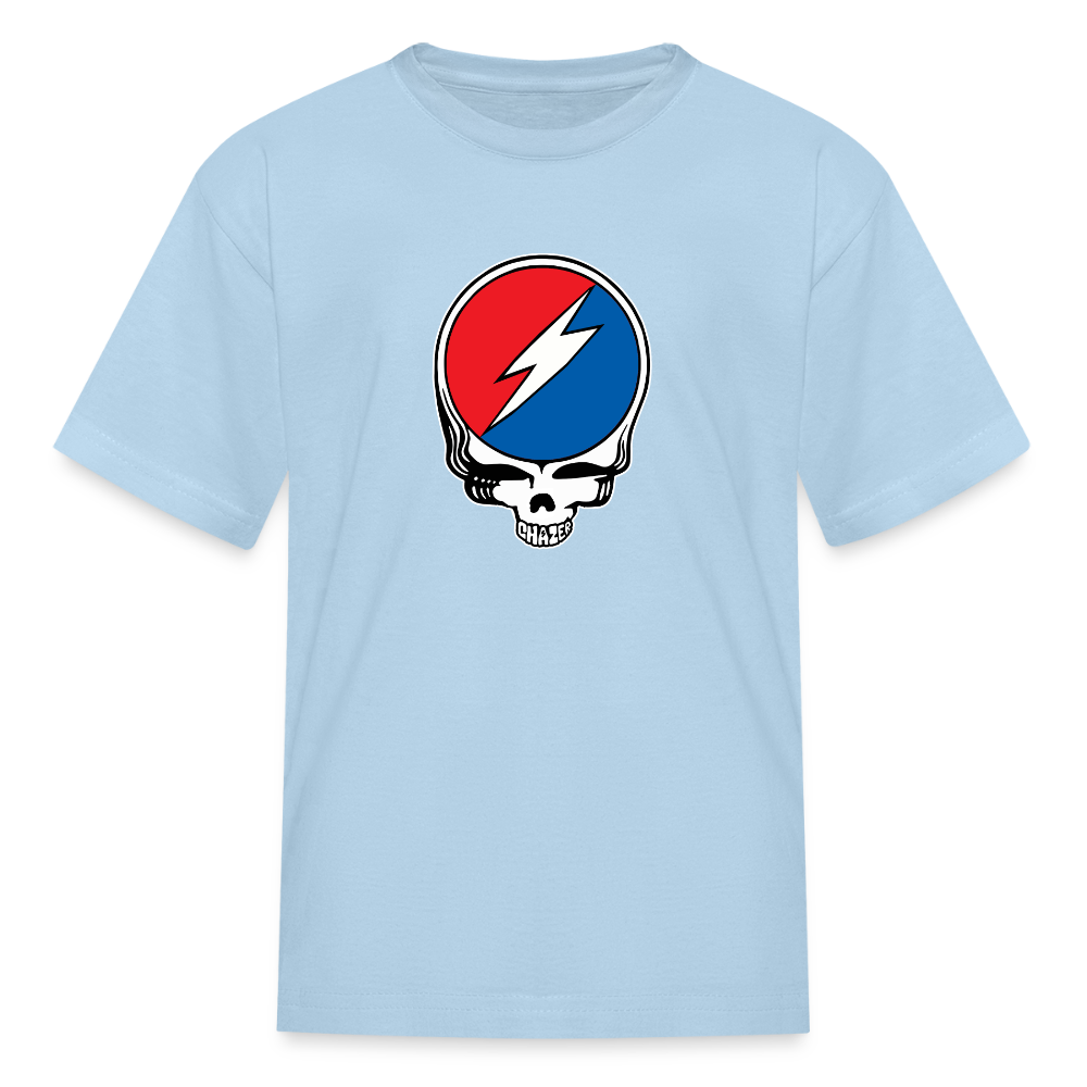 Grateful Skull Kids T-Shirt - powder blue