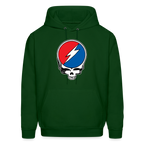 Grateful Skull Hoodie - forest green