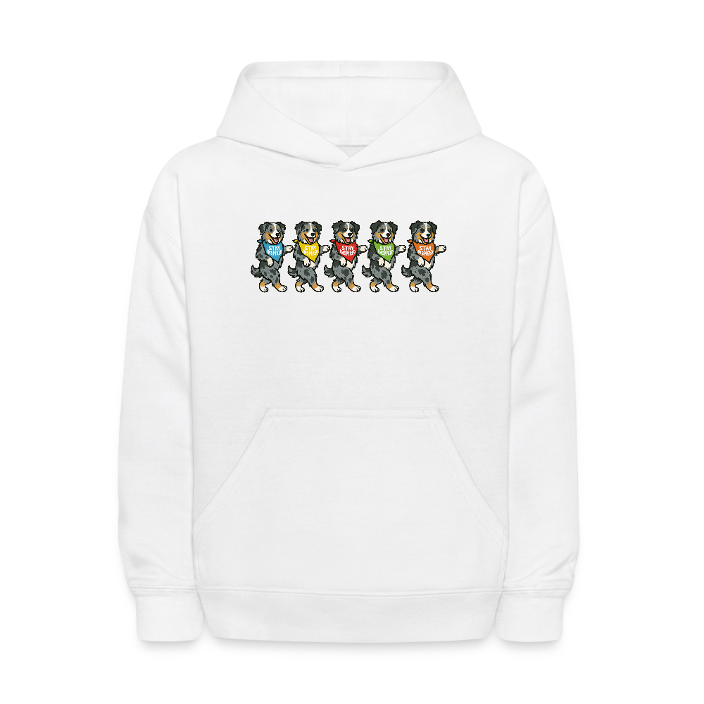 Dancing Aussies Kids' Hoodie - white