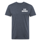 Skull & Snowboards Tee - heather navy