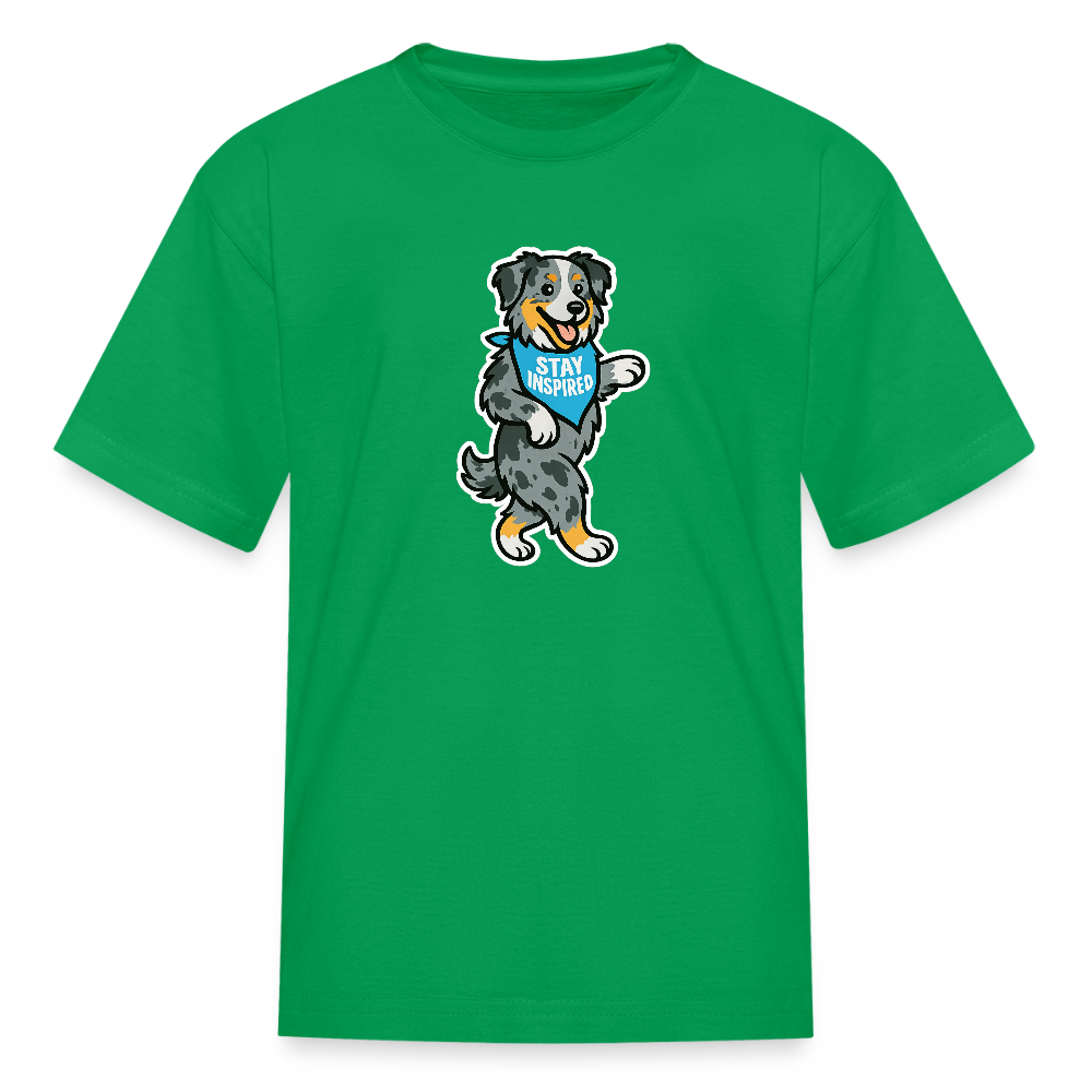 Dancing Aussie Kids T-Shirt - kelly green