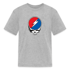 Grateful Skull Kids T-Shirt - heather gray