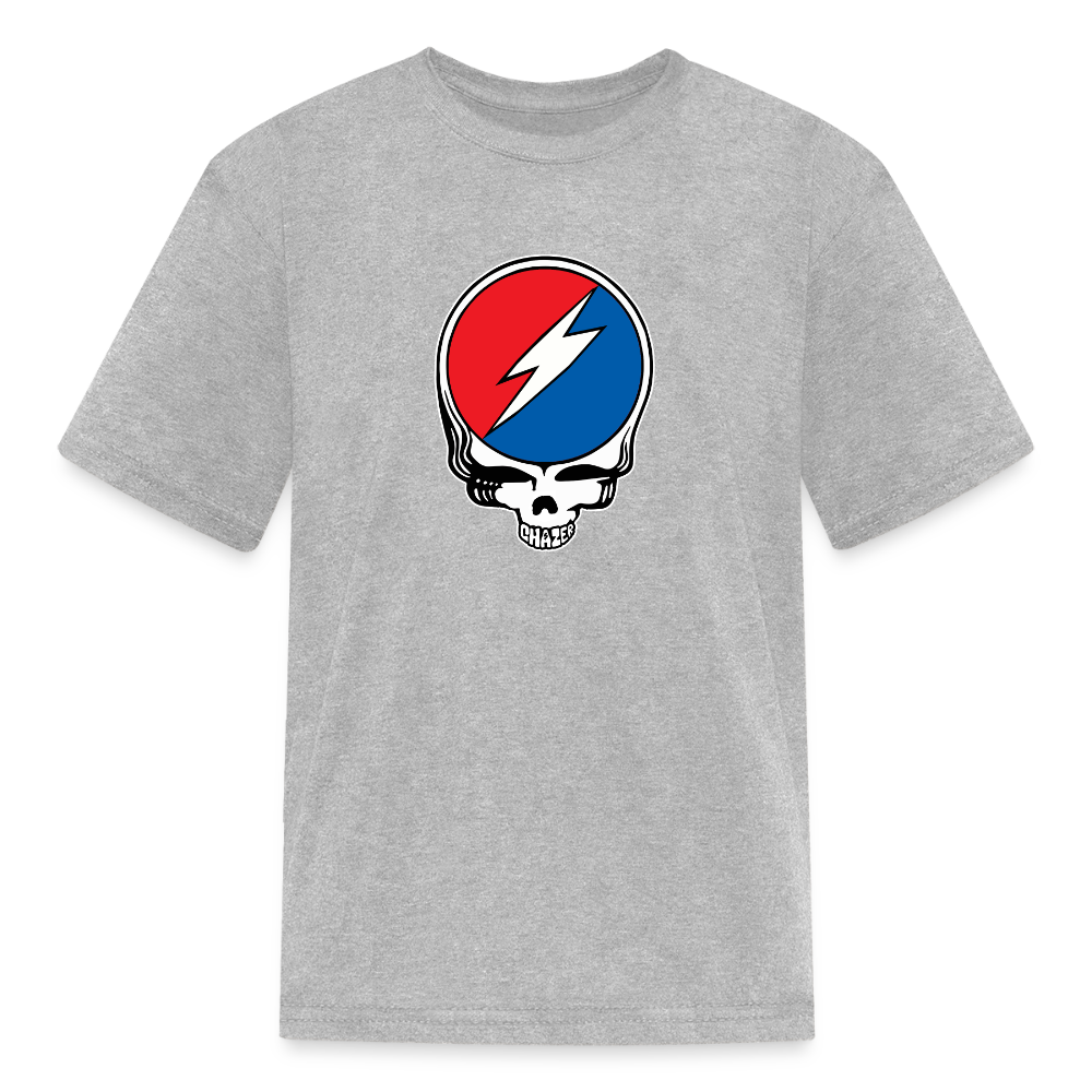 Grateful Skull Kids T-Shirt - heather gray