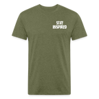Skull & Snowboards Tee - heather military green