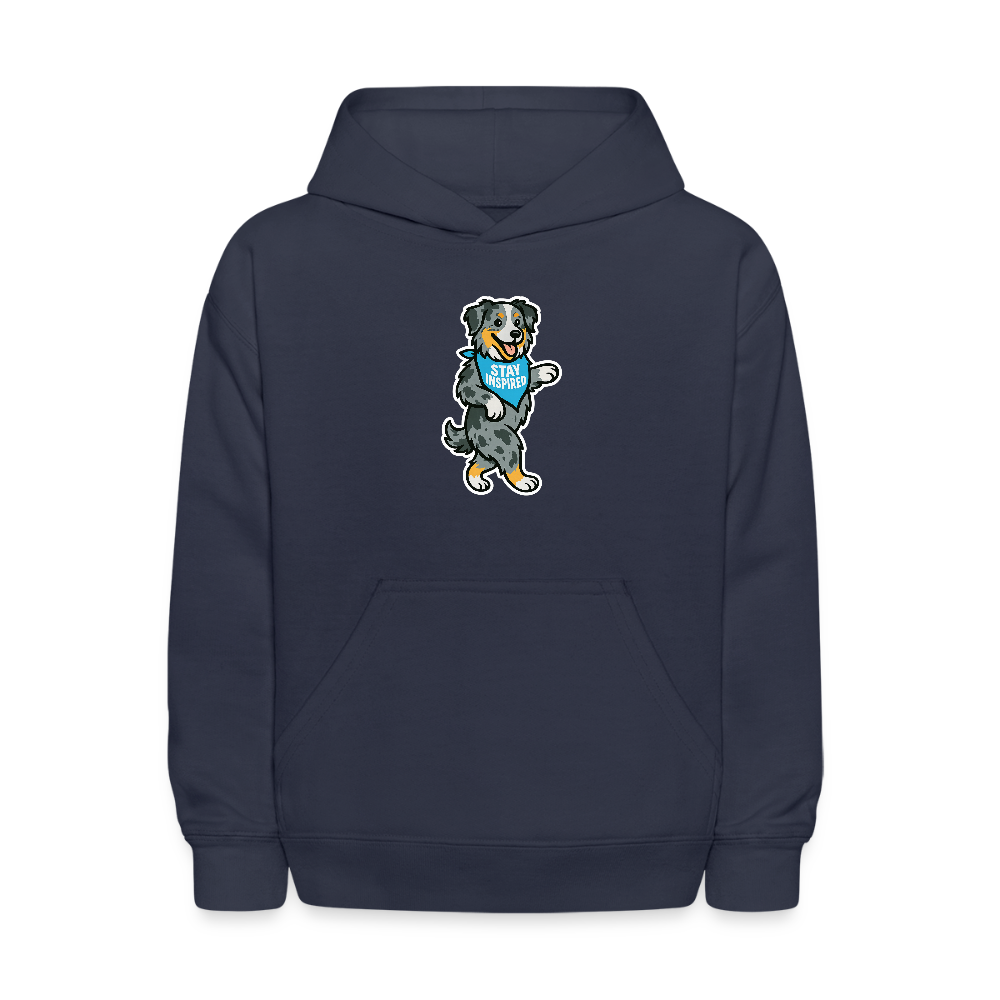 Dancing Aussie Kids Hoodie - navy