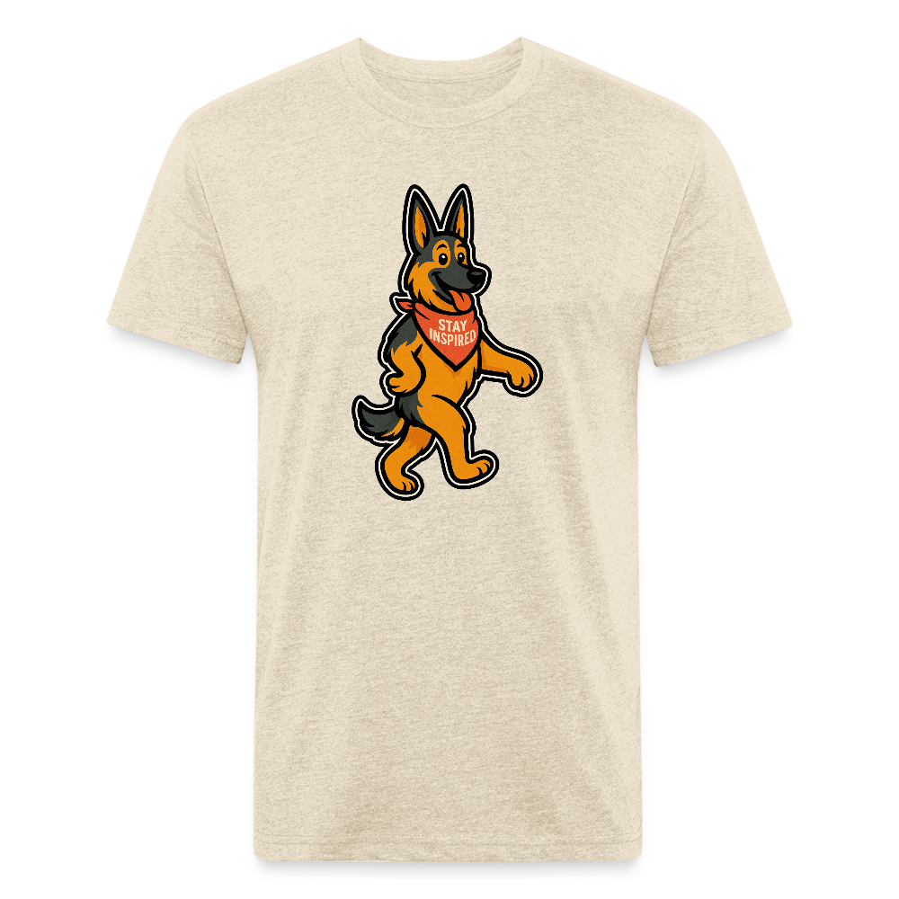 German Shepherd Tee - heather cream