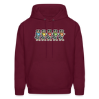 Dancing Aussies Hoodie - burgundy