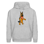 Dancing German Shepherd Hoodie - heather gray