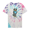 Dancing Aussie Kids Tie Dye T-Shirt - Pastel Spiral