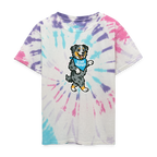 Dancing Aussie Kids Tie Dye T-Shirt - Pastel Spiral
