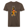German Shepherd Tee - heather espresso