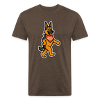 German Shepherd Tee - heather espresso