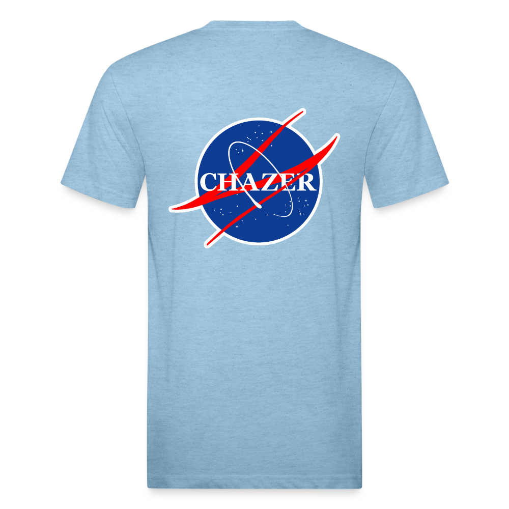 Space Travel Tee - heather blue