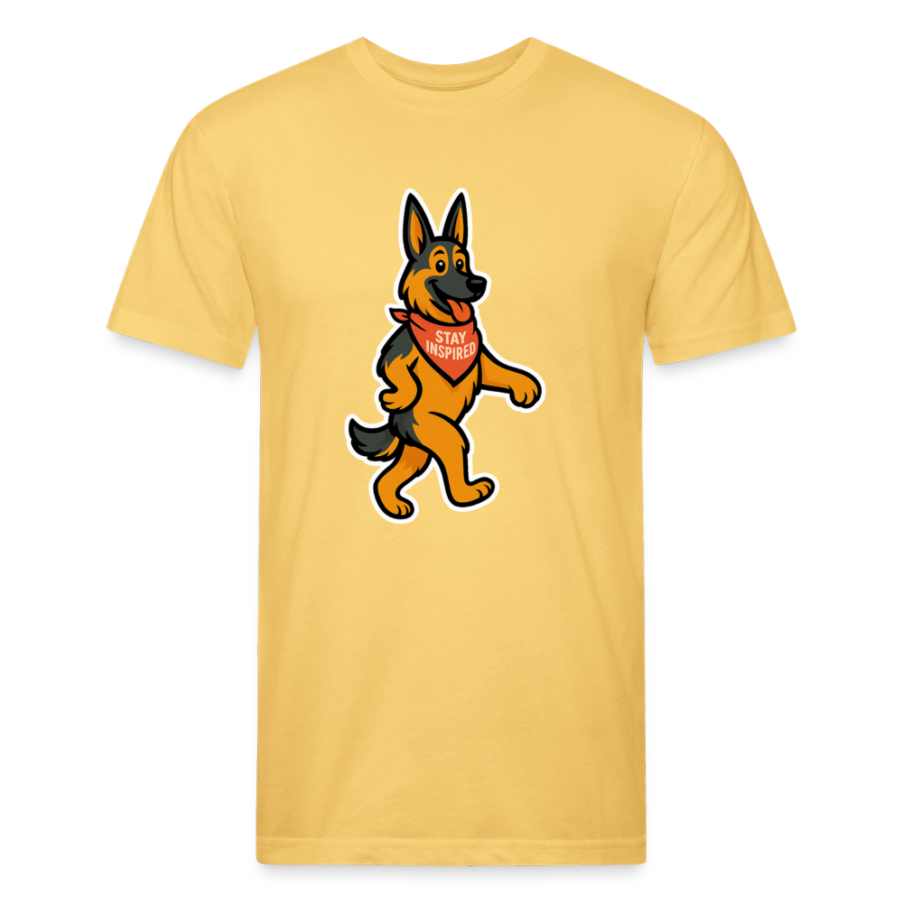 German Shepherd Tee - pastel yellow