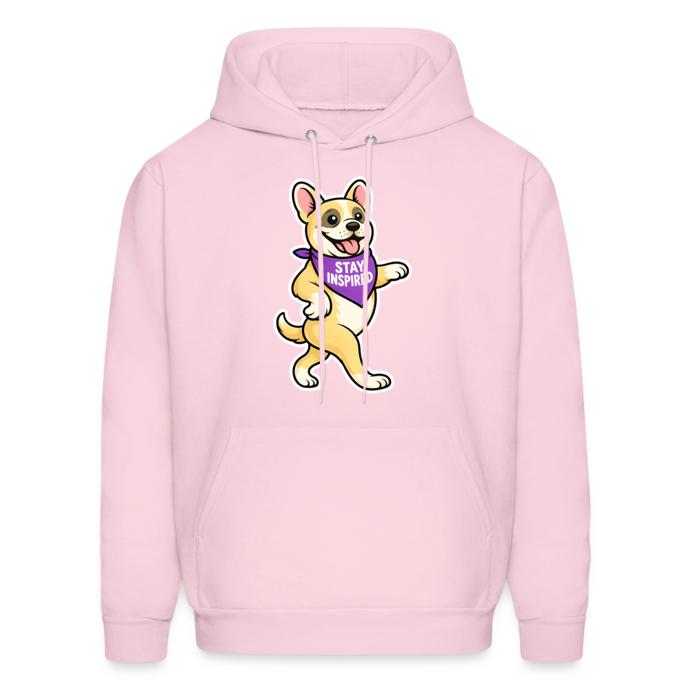 Dancing Frenchie Hoodie - pale pink