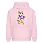 Dancing Frenchie Hoodie - pale pink