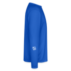 Skull and Hockey Sticks Long Sleeve Active Tee - royal blue