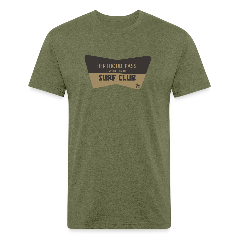 Berthoud Pass Surf Club (BPSC) Tee - heather military green