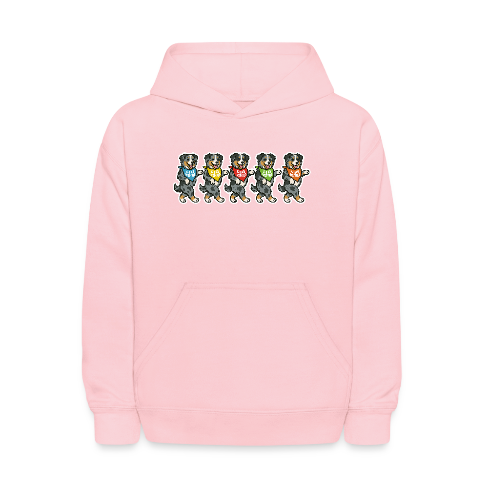 Dancing Aussies Kids' Hoodie - pink