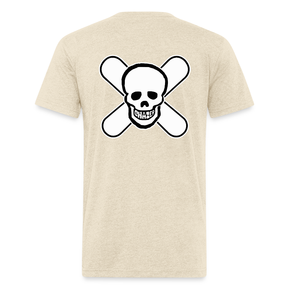 Skull & Snowboards Tee - heather cream