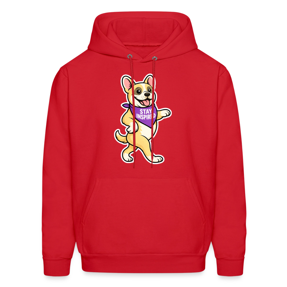 Dancing Frenchie Hoodie - red